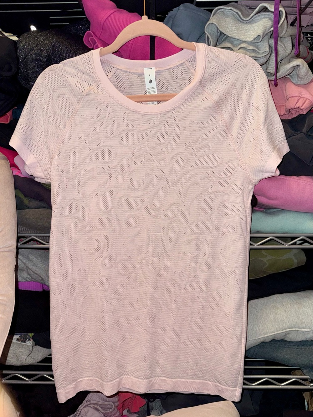 Lululemon Swiftly Tech Short Sleeve Pink Paisley Size 8